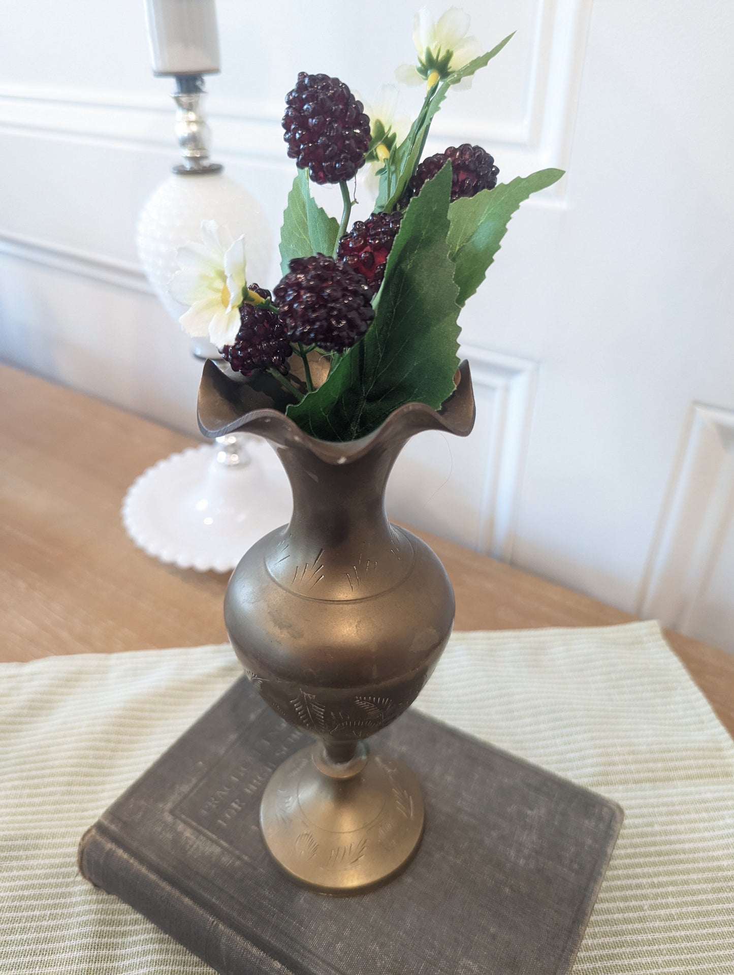 Brass Floral Vase