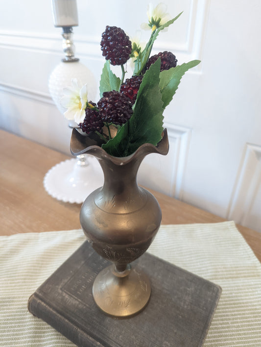 Brass Floral Vase