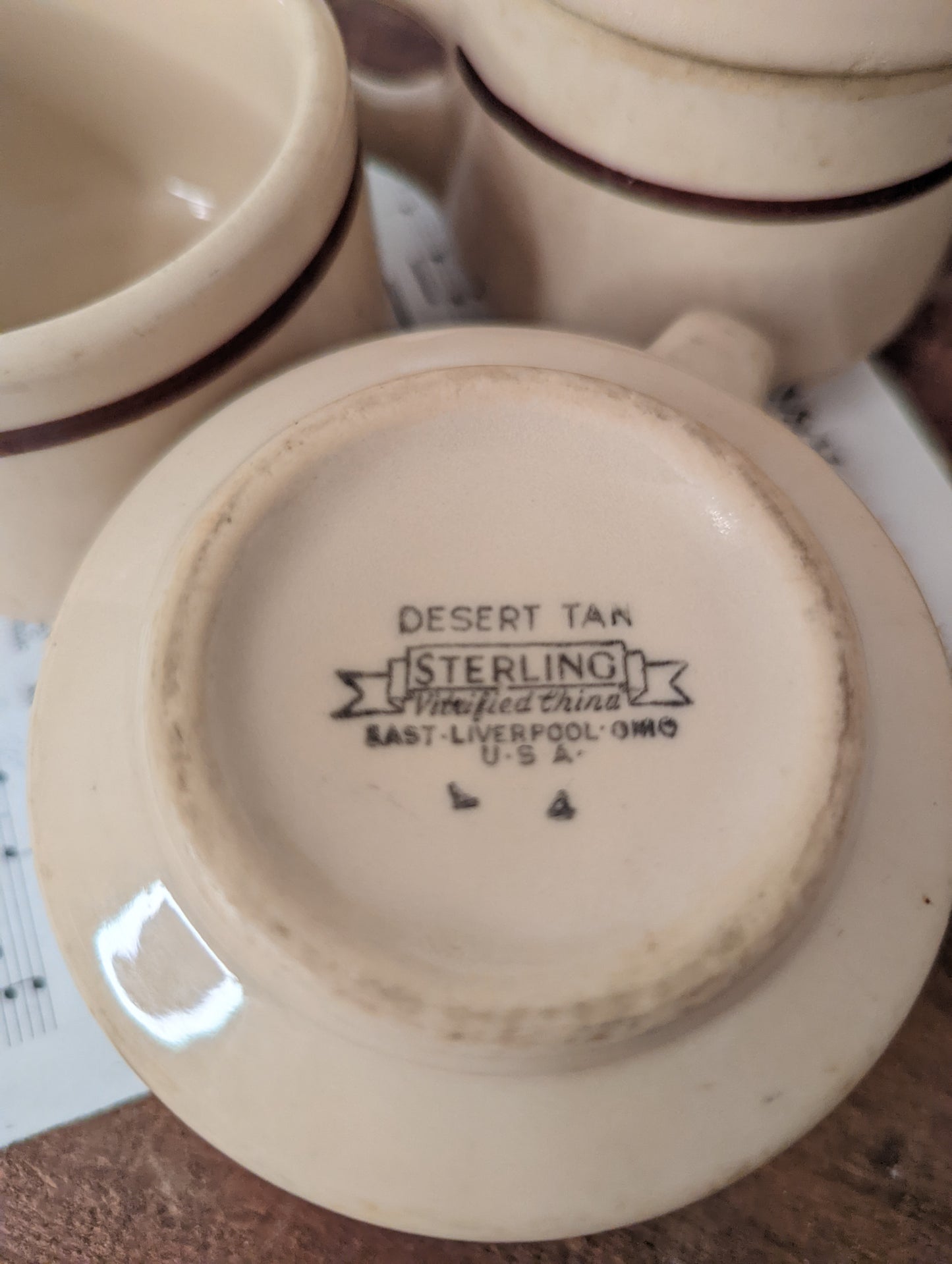 Brown Vintage Cups