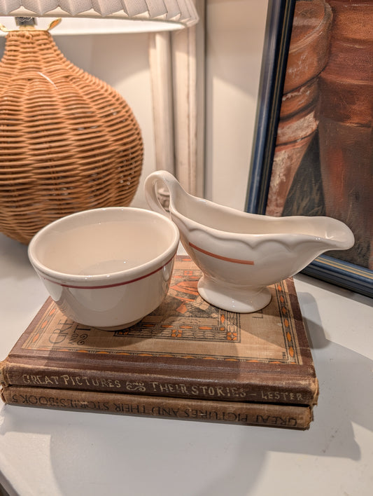 Gravy Boat and Bowl (Set of 2)