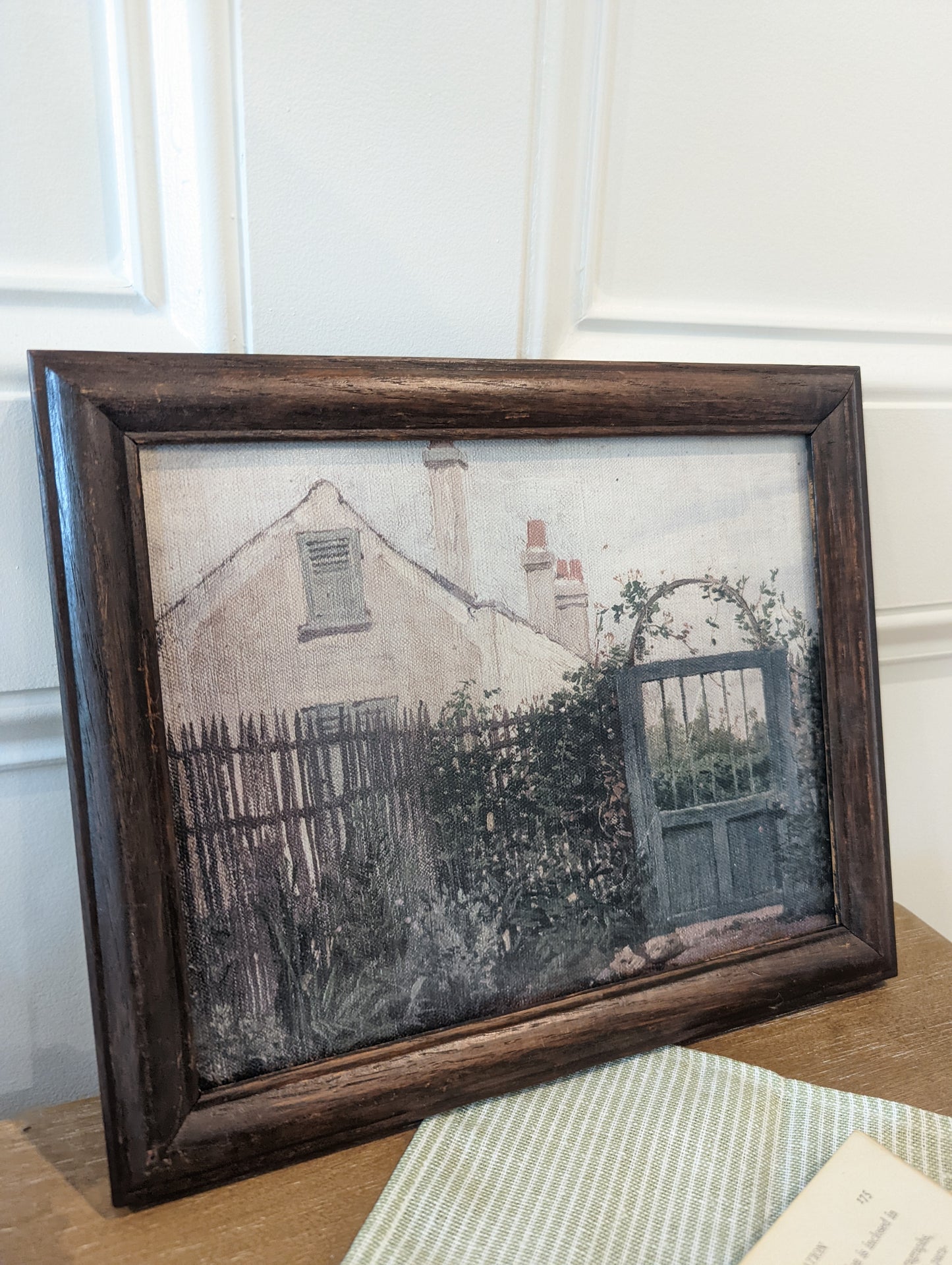 Garden Gate Print in Dark Frame (8x10)