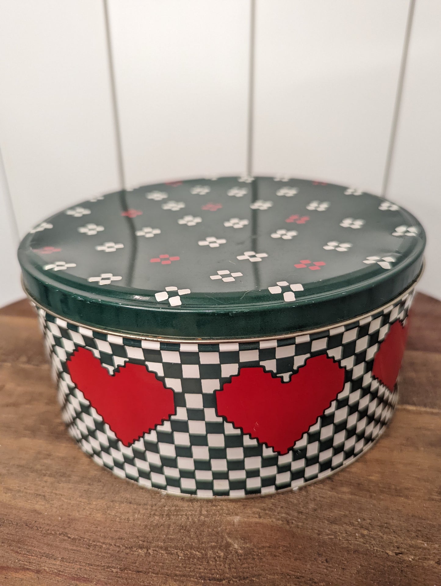 Vintage Christmas Heart Tin