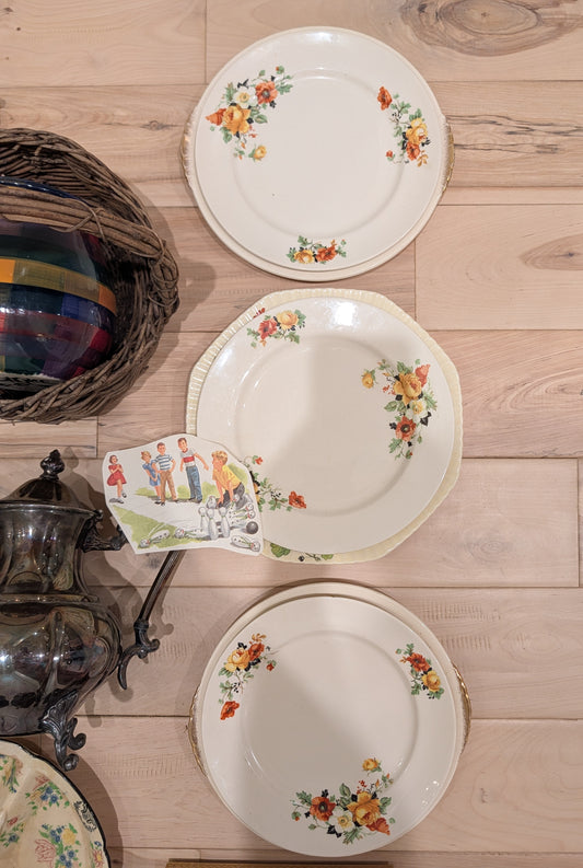 Poppy and Rose Plates