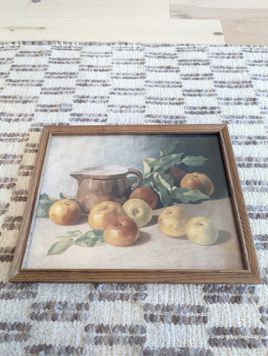 Apples in Wood Frame (11x14)