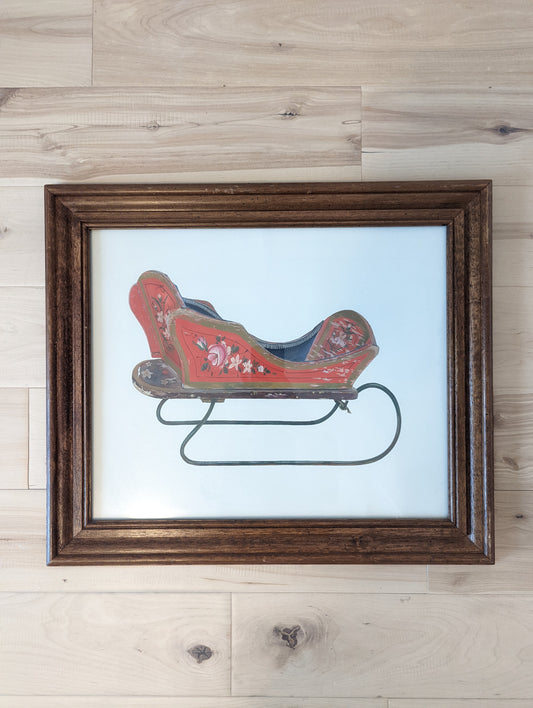 16x20 Christmas Sleigh 🛷