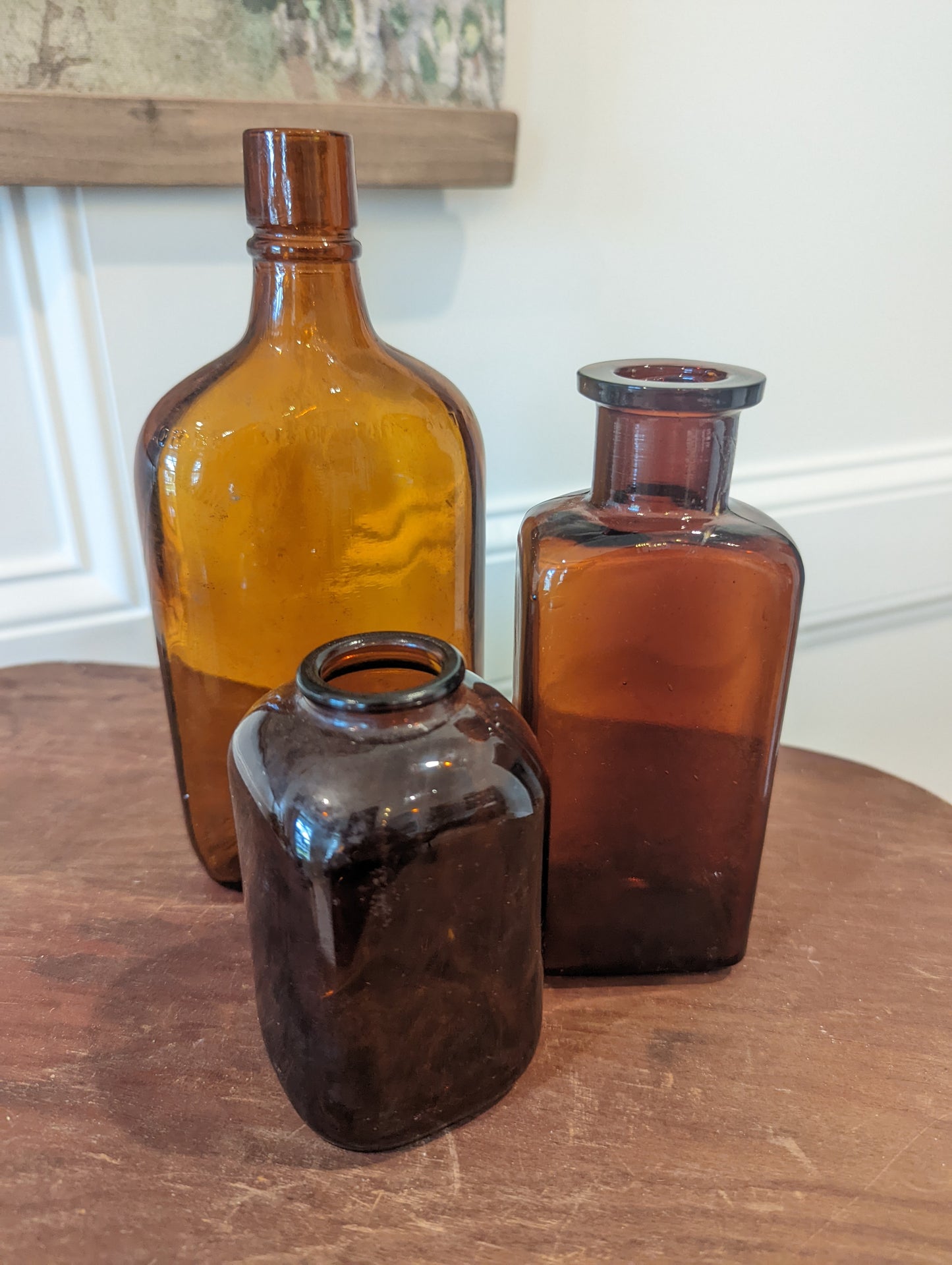 Large Amber Bottle