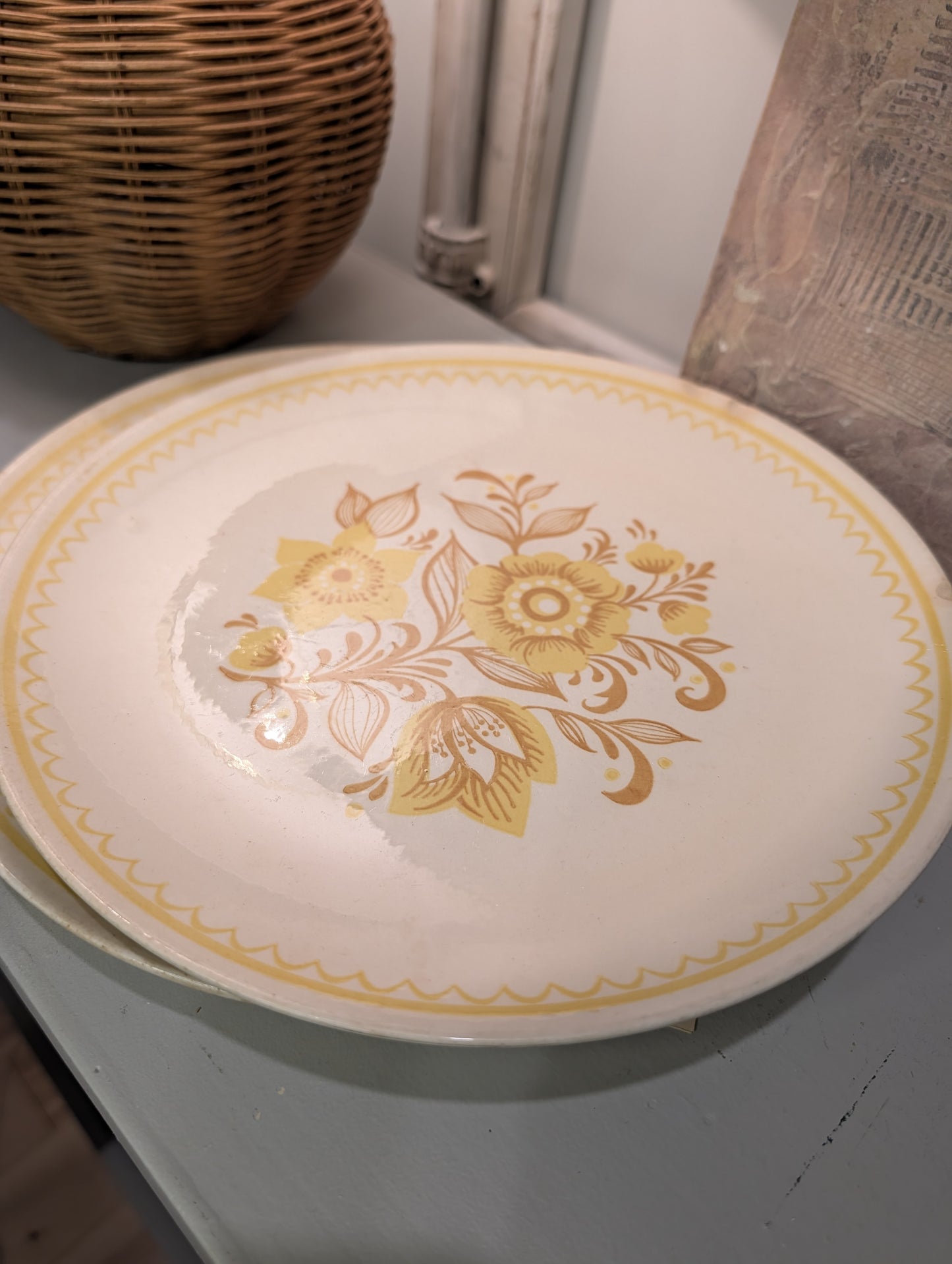 Ironstone Plates (Yellow Floral Set 2)