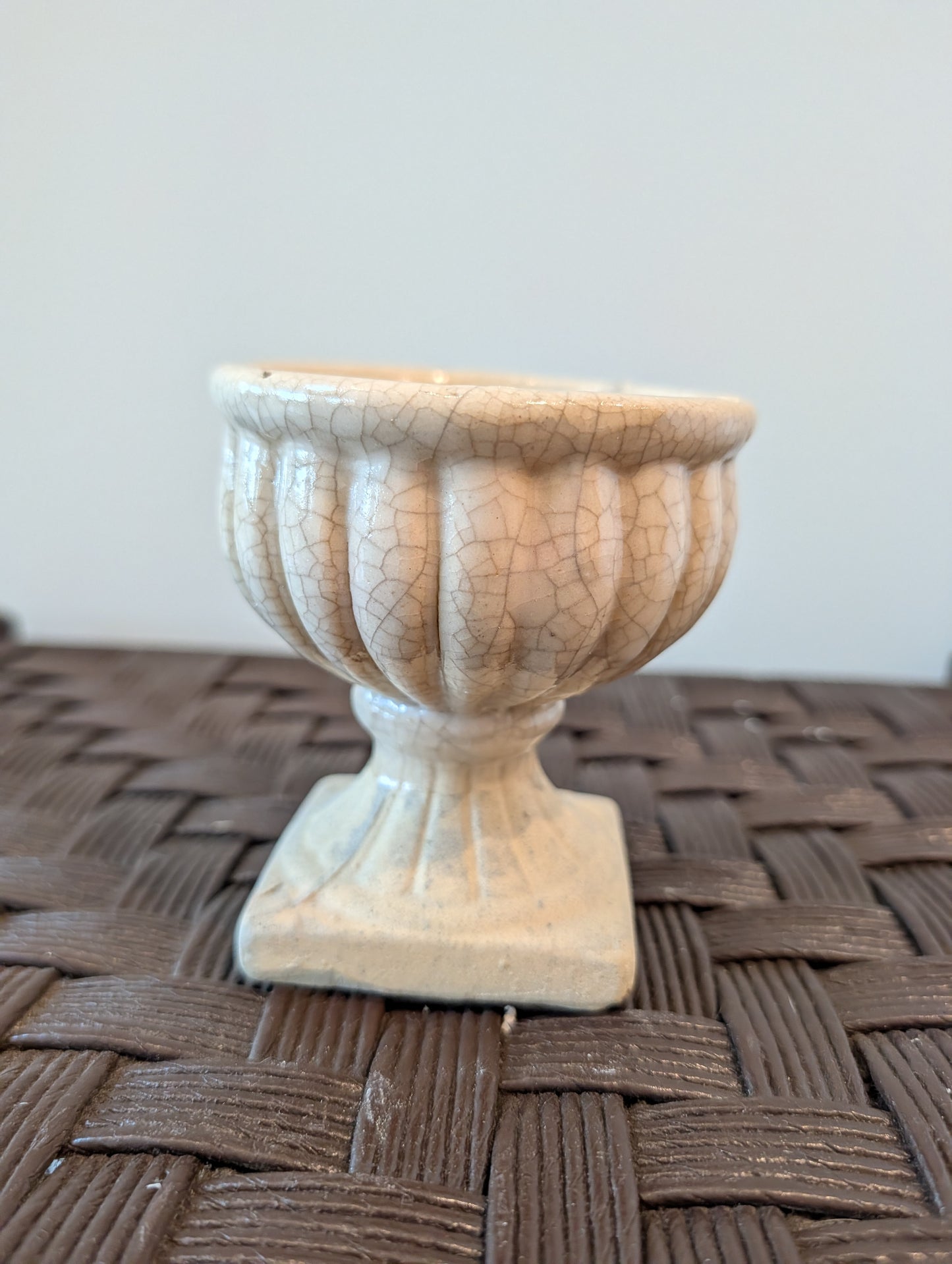 Vintage Shabby Chic Ceramic Urn Planter