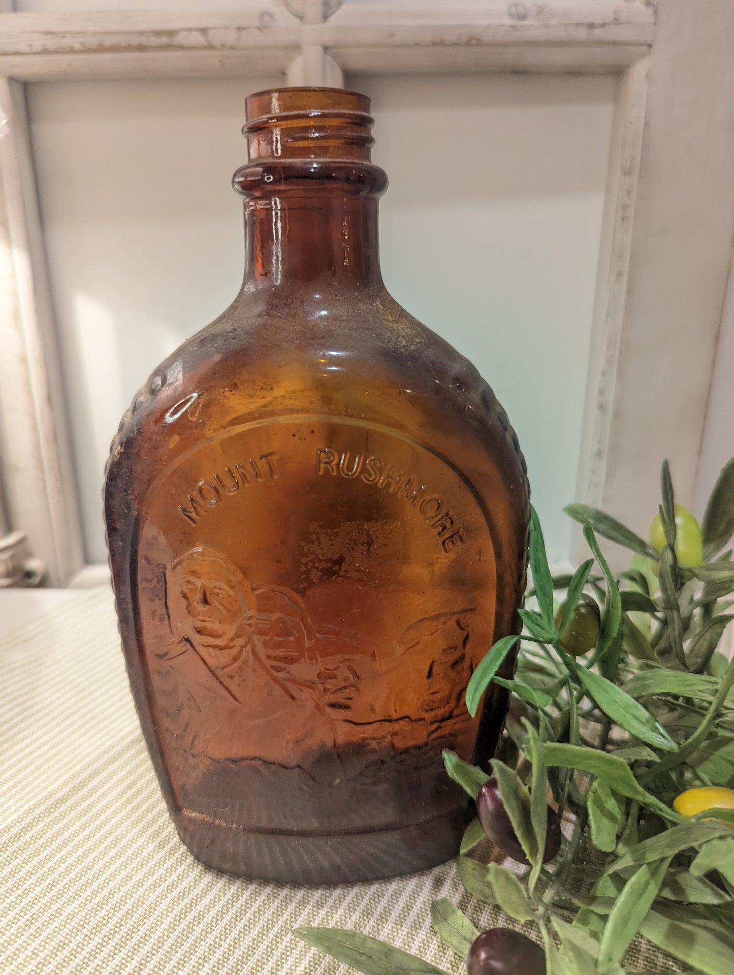 Mount Rushmore Syrup Bottle