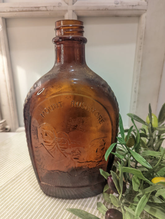 Mount Rushmore Syrup Bottle