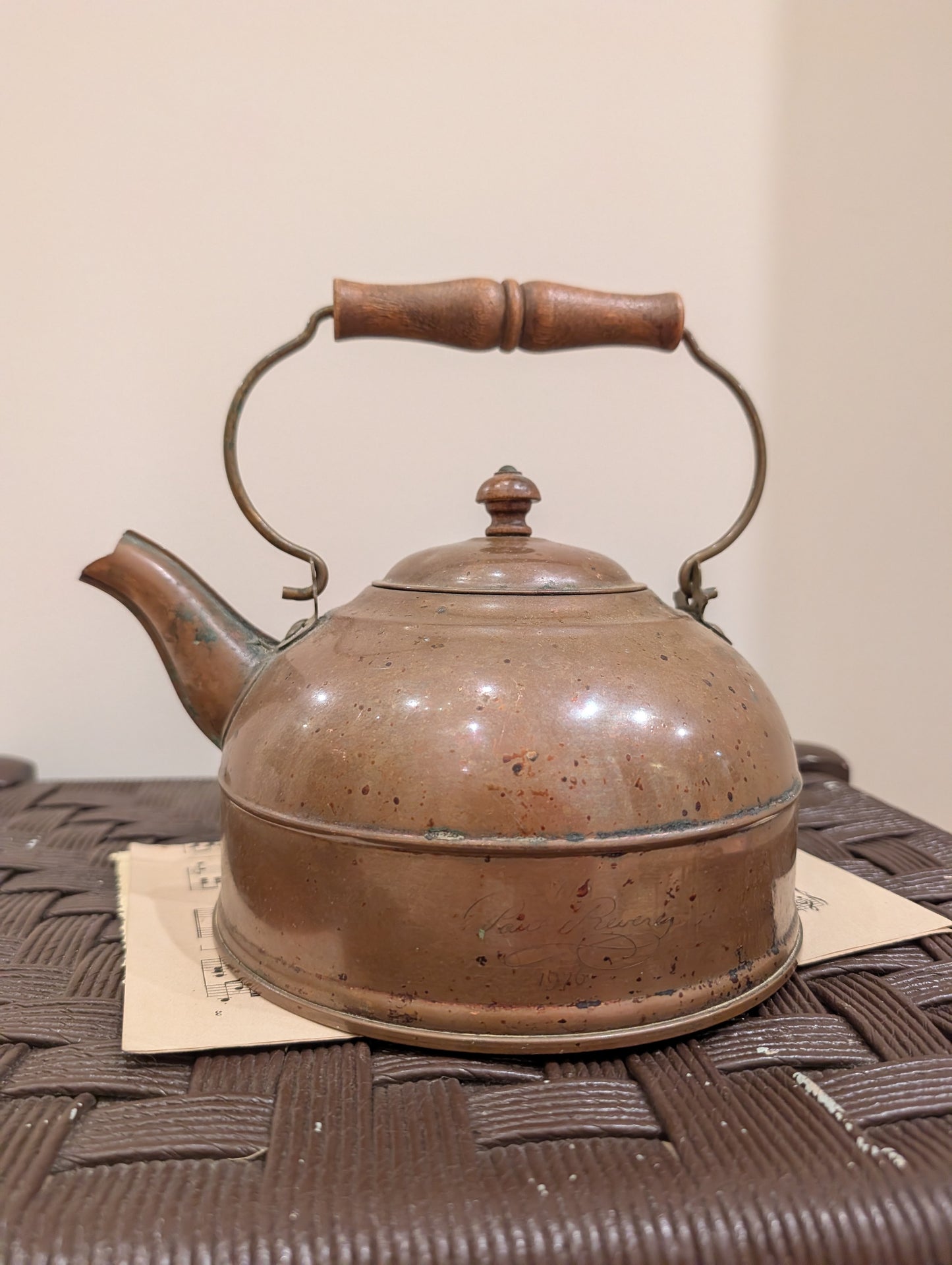 Vintage Paul Revere Copper Tea Kettle